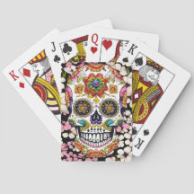 Sugar Skull Art - farbenfroher Tag der Toten