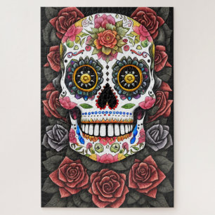 Sugar Skull Art - Feiern der mexikanischen Traditi Puzzle