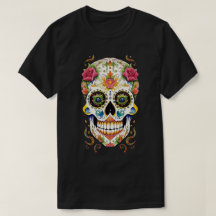 Sugar Skull Art - Festival mit Rosen