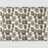 Sugar Skull Art - Festivals (weiß) Seidenpapier (Vorderseite)