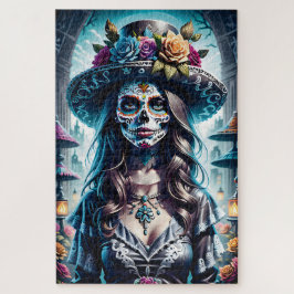 Sugar Skull Art - Festlicher Geist Puzzle