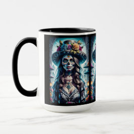 Sugar Skull Art - Festlicher Geist Tasse