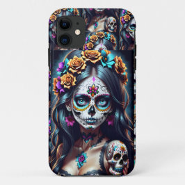 Sugar Skull Art - Fiesta of Colors Case-Mate iPhone Hülle