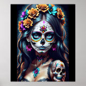 Sugar Skull Art - Fiesta of Colors Poster (Vorne)