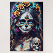 Sugar Skull Art - Fiesta of Colors Puzzle (Vertikal)