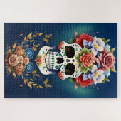 Sugar Skull Art - Fiesta of Colors Puzzle (Horizontal)