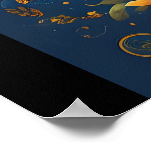 Sugar Skull Art - Hommage an die mexikanische Trad Poster (Ecke)