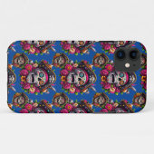 Sugar Skull Art - Jolly Pirate Skull (Blau) Case-Mate iPhone Hülle (Rückseite (Horizontal))