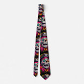 Sugar Skull Art - Jolly Pirate Skull Krawatte (Rückseite)