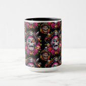 Sugar Skull Art - Jolly Pirate Skull Tasse (Zentrum)