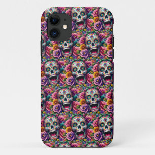 Sugar Skull Art - Knochen-Bouquet Case-Mate iPhone Hülle