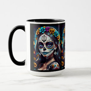 Sugar Skull Art - Kulturelle Schönheit Tasse