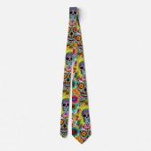 Sugar Skull Art - Kunst des Erinnerns Krawatte (Rückseite)