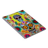 Sugar Skull Art - Kunst des Erinnerns Notizblock (Rechte Seite)