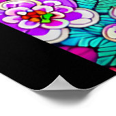 Sugar Skull Art - Leben im Tod Poster (Ecke)