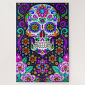 Sugar Skull Art - Leben im Tod Puzzle (Vertikal)