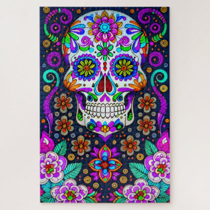 Sugar Skull Art - Leben im Tod Puzzle