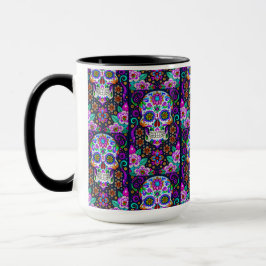 Sugar Skull Art - Leben im Tod Tasse
