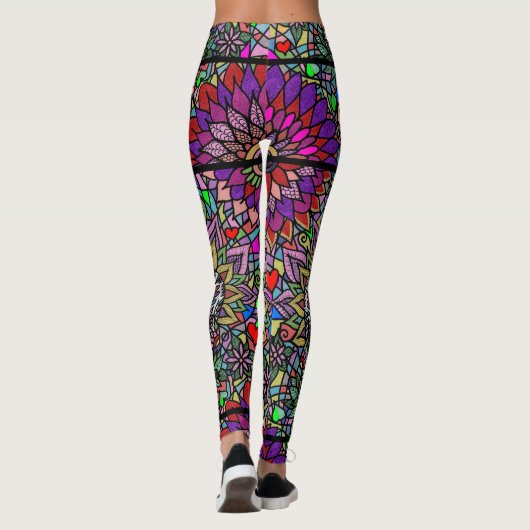 Sugar Skull Art Leggings (Rückseite)