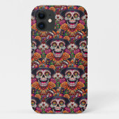 Sugar Skull Art - Marigold Sugar Skull Case-Mate iPhone Hülle (Rückseite)