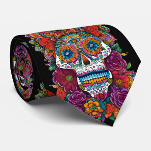 Sugar Skull Art - Mesmerisieren der Schönheit Krawatte