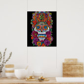 Sugar Skull Art - Mesmerisieren der Schönheit Poster (Küche)