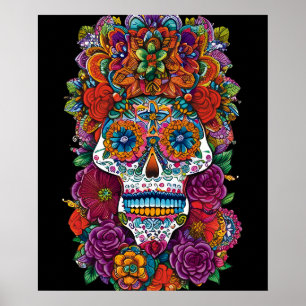 Sugar Skull Art - Mesmerisieren der Schönheit Poster