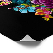 Sugar Skull Art - Mexikos Tag der Toten Poster (Ecke)