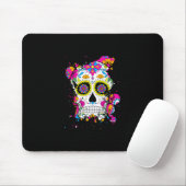 Sugar Skull Art Mousepad (Mit Mouse)