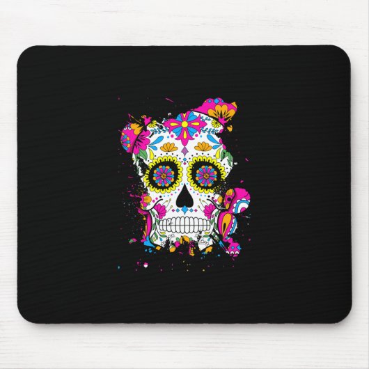 Sugar Skull Art Mousepad (Vorne)