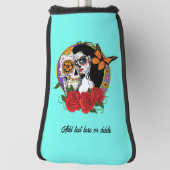 Sugar Skull Art Nouveau Golf Headcover (Rotieren 90)