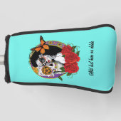 Sugar Skull Art Nouveau Golf Headcover (Vorderseite)