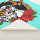 Sugar Skull Art Nouveau Sherpadecke (3/4)