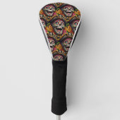 Sugar Skull Art - Pirate Skull Golf Headcover (Vorderseite)