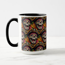 Sugar Skull Art - Pirate Skull Tasse