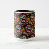 Sugar Skull Art - Pirate Skull Tasse (Zentrum)