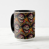 Sugar Skull Art - Pirate Skull Tasse (Vorderseite Links)