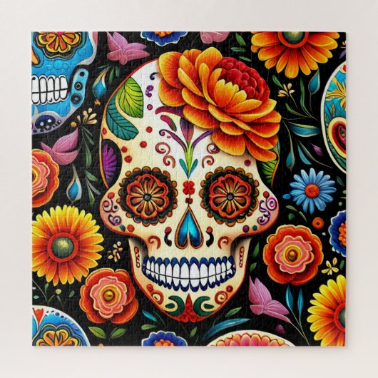 Sugar Skull Art Puzzle (Vertikal)