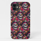 Sugar Skull Art - Swashbuckling Pirate Skull Case-Mate iPhone Hülle (Rückseite)