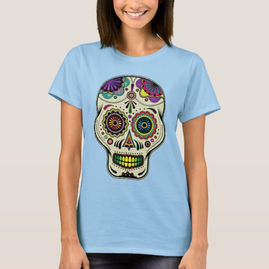 Sugar Skull Art - Tag des Toten Shirts (Vorderseite)