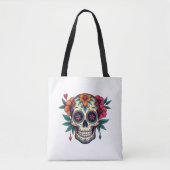 Sugar Skull Art Tasche (Vorderseite)