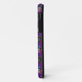 Sugar Skull Art - Top Hat Floral Fiesta (Lila) Case-Mate iPhone Hülle (Hinten/Links)