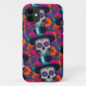 Sugar Skull Art - Top Hat Skull Case-Mate iPhone Hülle (Rückseite)