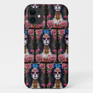 Sugar Skull Art - Traditionelle Frau Case-Mate iPhone Hülle