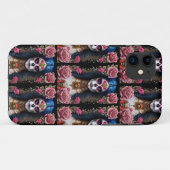 Sugar Skull Art - Traditionelle Frau Case-Mate iPhone Hülle (Rückseite (Horizontal))