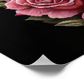 Sugar Skull Art - Traditionelle Frau Poster (Ecke)