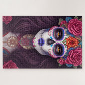 Sugar Skull Art - Traditioneller mexikanischer Zuc Puzzle (Horizontal)