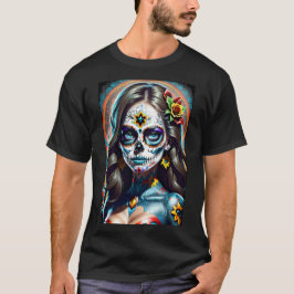 Sugar Skull Art - Vivid and Bold T-Shirt