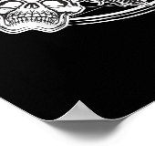 Sugar Skull Baphomet Ziegengeschenk Poster (Ecke)