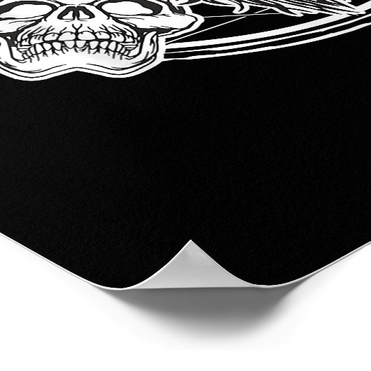 Sugar Skull Baphomet Ziegengeschenk Poster (Ecke)